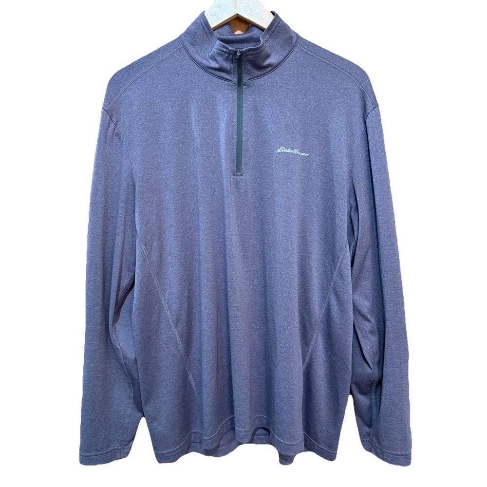 Eddie‎ Bauer Free Dry Freedry 1/4 Zip Pullover Purple Large EUC